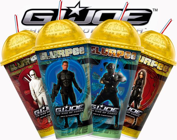 7-Eleven stores offer four 22-oz lenticular Slurpee cups in July featuring stars from the new movie G.I. Joe The Rise of Cobra.jpg